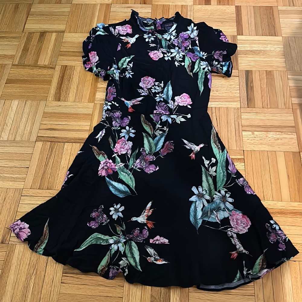 Oasis Navy Spring Dress